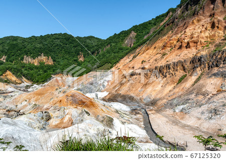 Noboribetsu Onsen Jigokudani Scenery / Tourist image of Noboribetsu City, Hokkaido Noboribetsu Onsen Jigokudani Scenery / Tourist image of Noboribetsu City, Hokkaido 67125320