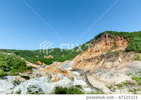 Noboribetsu Onsen Jigokudani Scenery / Tourist image of Noboribetsu City, Hokkaido Noboribetsu Onsen Jigokudani Scenery / Tourist image of Noboribetsu City, Hokkaido 67125321