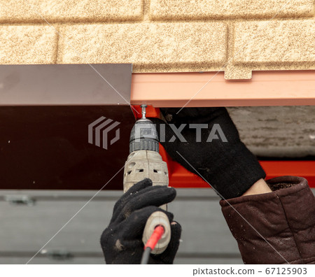 Worker metal door in the house Worker metal door in the house 67125903