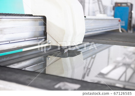 Machine for cutting, grinding and laser marking of flat glass 67126585