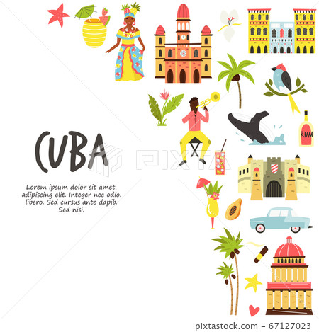 Tourist poster with famous destinations and 67127023