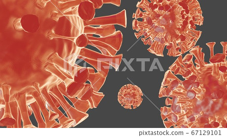 Coronavirus 3D concept of Covid 19 pandemic 3d render Coronavirus 3D concept of Covid 19 pandemic 3d render 67129101