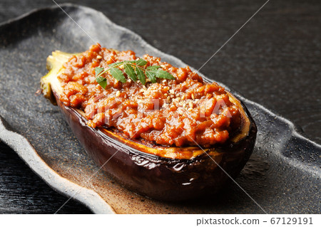 Meat miso taraku of rice eggplant Meat miso taraku of rice eggplant 67129191