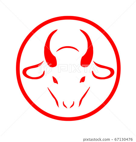 Ox New Year parts stamp transparent image 67130476