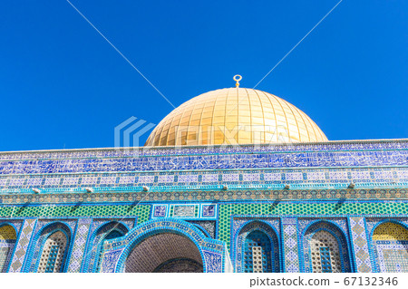 The Dome of the Rock on the temple mount in Jerusalem - Israel 67132346