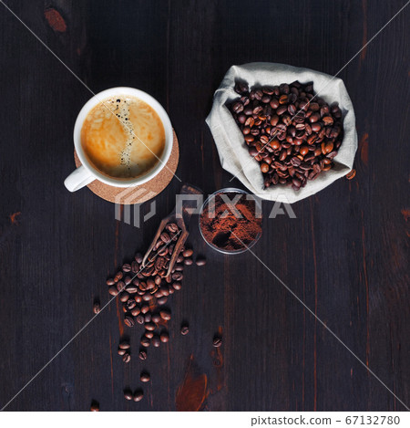 Brewing coffee still life 67132780