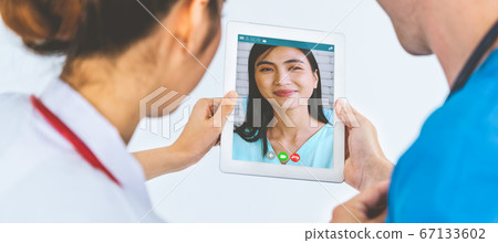 Doctor telemedicine service online video for virtual patient health medical chat Doctor telemedicine service online video for virtual patient health medical chat 67133602