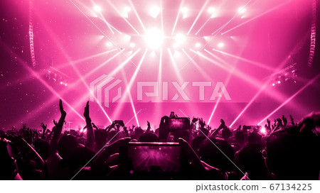 Happy People Dance in Nightclub Party Concert 67134225