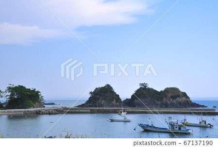 Sanriku Reconstruction National Park Michinoku Shiokaze Trail Reef of Minamisanriku-cho Kitakami-cho Juzohama Aikawa fishing port 67137190