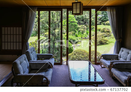 Atami Kiunkaku Japanese-style building and garden landscape 67137702