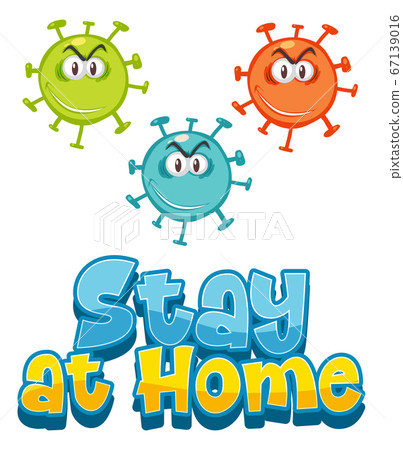 Stay at home text 67139016