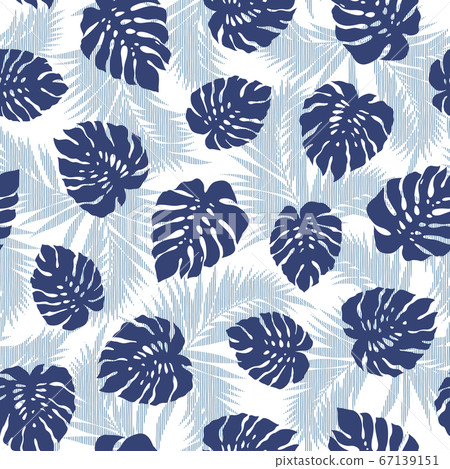 Seamless tropical pattern with tropical plants Seamless tropical pattern with tropical plants 67139151