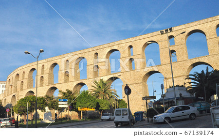Greek Kavala Aqueduct reconstructed during the Ottoman era 67139174