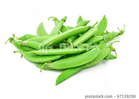 Peas grains on a white background Peas grains on a white background 67139280