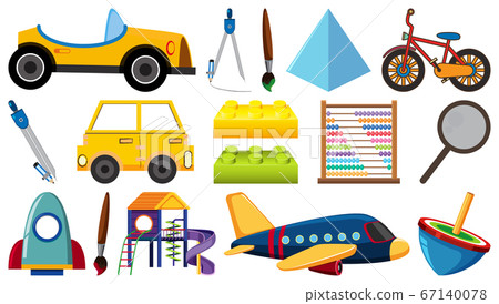 Set of various objects cartoon Set of various objects cartoon 67140078