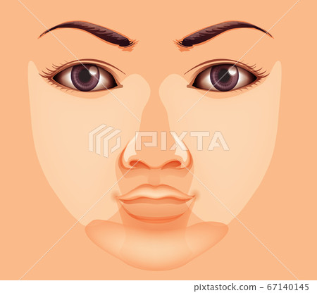 Close up human face with vitiligo disease Close up human face with vitiligo disease 67140145