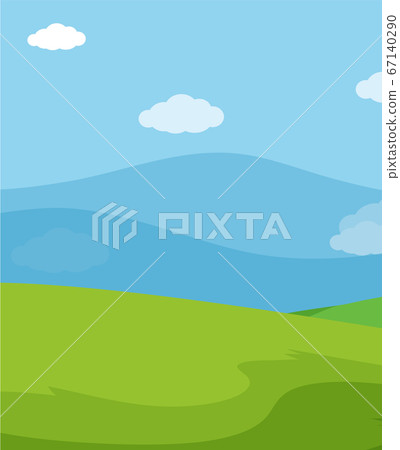 Empty nature scenes with green meadow and blank Empty nature scenes with green meadow and blank 67140290