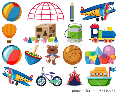 Set of various objects cartoon 67140971
