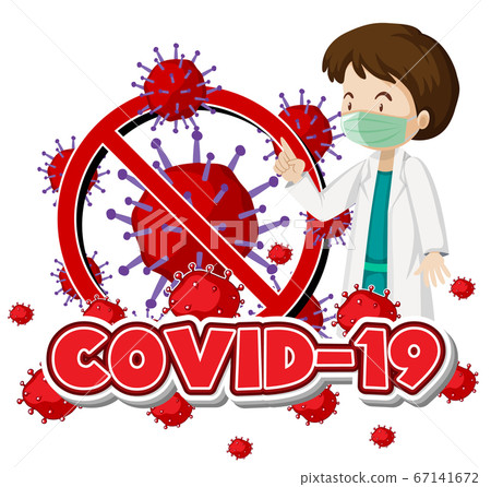 Poster design for coronavirus theme with doctor Poster design for coronavirus theme with doctor 67141672