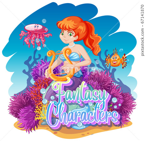 Mermaid in the underwater world Mermaid in the underwater world 67141870
