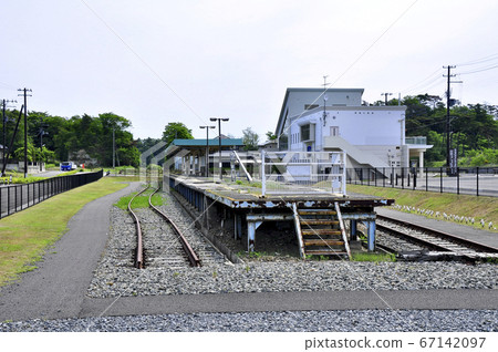 Michinoku Shiokaze Trail日本東部大地震仍然存在,JR仙石線老Nobiru站台 Michinoku Shiokaze Trail日本東部大地震仍然存在,JR仙石線老Nobiru站台 67142097