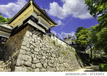 岡山縣高橋市本中松山城本丸城 岡山縣高橋市本中松山城本丸城 67142852