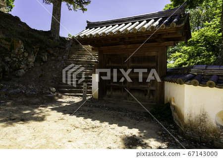 岡山縣高橋市本丸東門民初松山城 67143000