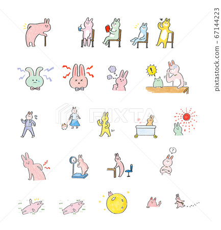 Assorted rabbits to live happily Assorted rabbits to live happily 67144223
