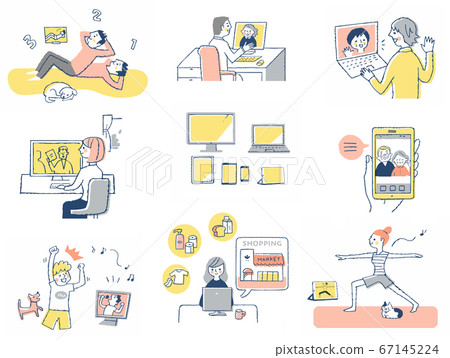 Various online scene sets 67145224