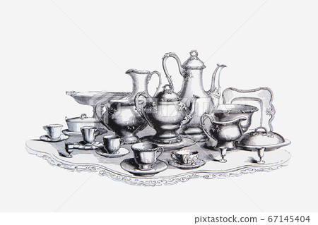 19th Century Victorian Dinnerware Set 67145404