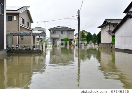 West Japan flooded houses West Japan flooded houses 67146366