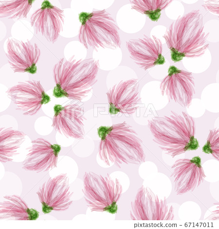 Delicate flowers on a light background. seamless Delicate flowers on a light background. seamless 67147011