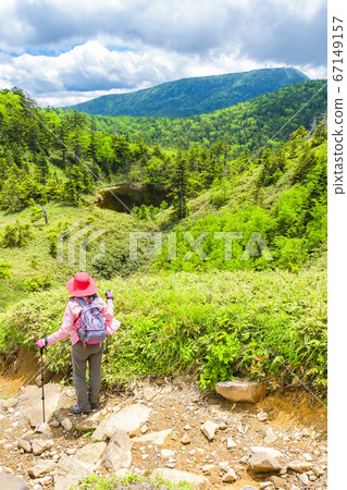 Mt. Yokote and Kurohimeike (vertical) 67149157