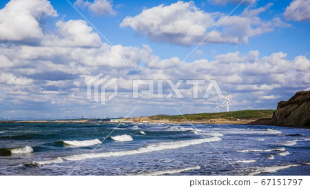 Sea of Tsugaru Sea of Japan Waves Sea of Japan Wind Power Plant 67151797
