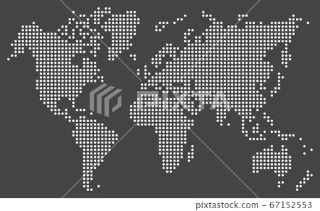 dotted world map vector 67152553