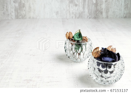 Miscellaneous goods Potpourri in a glass container Miscellaneous goods Potpourri in a glass container 67153137