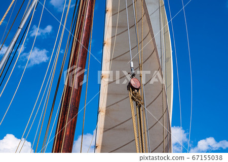 Detail of a indjammer on the Hanse Sail in 67155038