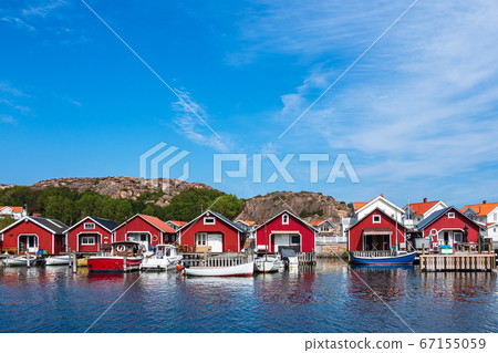 View to the city Hamburgsund in Sweden View to the city Hamburgsund in Sweden 67155059