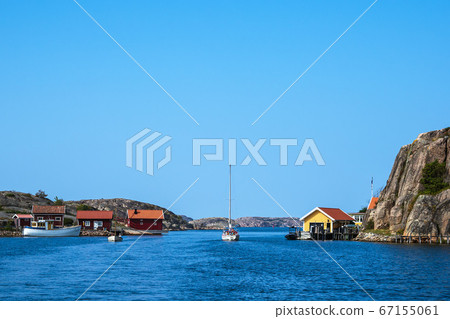 View to the city Hamburgsund in Sweden View to the city Hamburgsund in Sweden 67155061