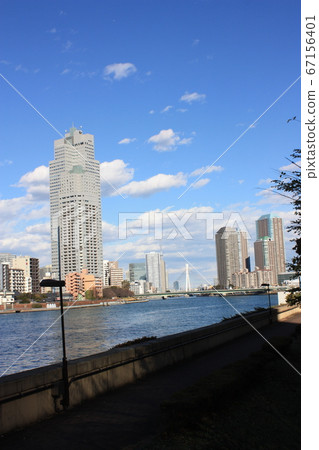 The view from the side of Katsuhiki Bridge over the Sumida River The view from the side of Katsuhiki Bridge over the Sumida River 67156401
