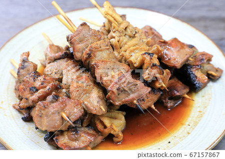 Delicious yakitori platter Delicious yakitori platter 67157867
