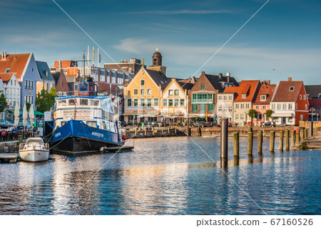Town of Husum, Nordfriesland, Schleswig-Holstein, Germany 67160526