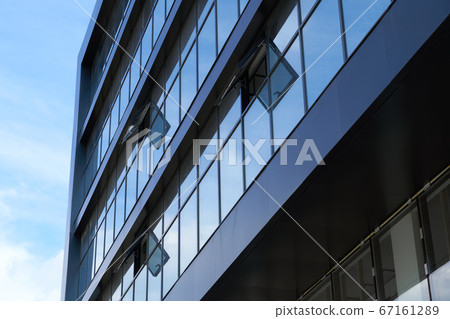 facade of a modern building on a bright Sunny day, facade of a modern building on a bright Sunny day, 67161289