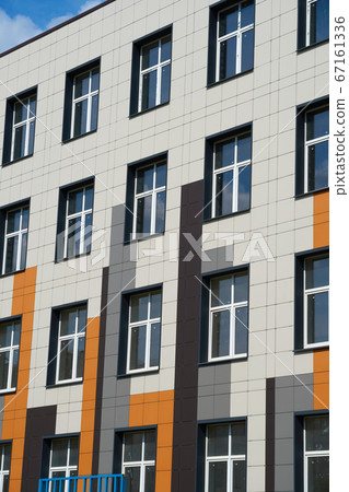 facade of a modern building on a bright Sunny day, facade of a modern building on a bright Sunny day, 67161336