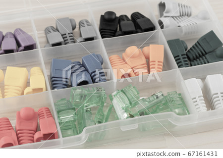 caps and connectors for wire rj 45 used to connect 67161431