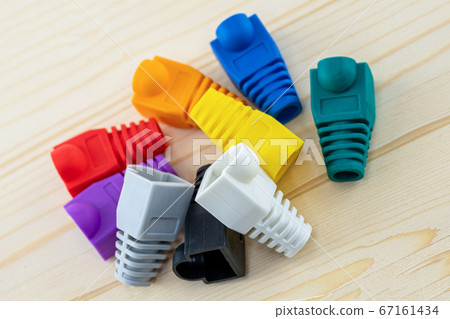group of bright cap for rj 45 to protect the cable 67161434