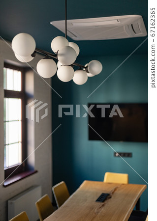 Aestetic indoor business interior office meeting room with window table and chairs Aestetic indoor business interior office meeting room with window table and chairs 67162365