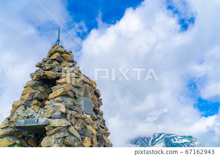 Jizo Cologne at the entrance to Mt. Goryu in the Northern Alps [Nagano Prefecture] 67162943