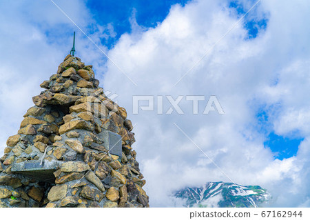 Jizo Cologne at the entrance to Mt. Goryu in the Northern Alps [Nagano Prefecture] 67162944