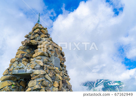 Jizo Cologne at the entrance to Mt. Goryu in the Northern Alps [Nagano Prefecture] 67162949